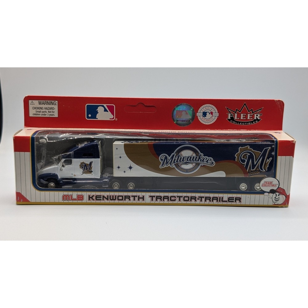 2004 Milwaukee Brewers Fleer Collectibles 1:80 diecast Kenworth tractor-trailer